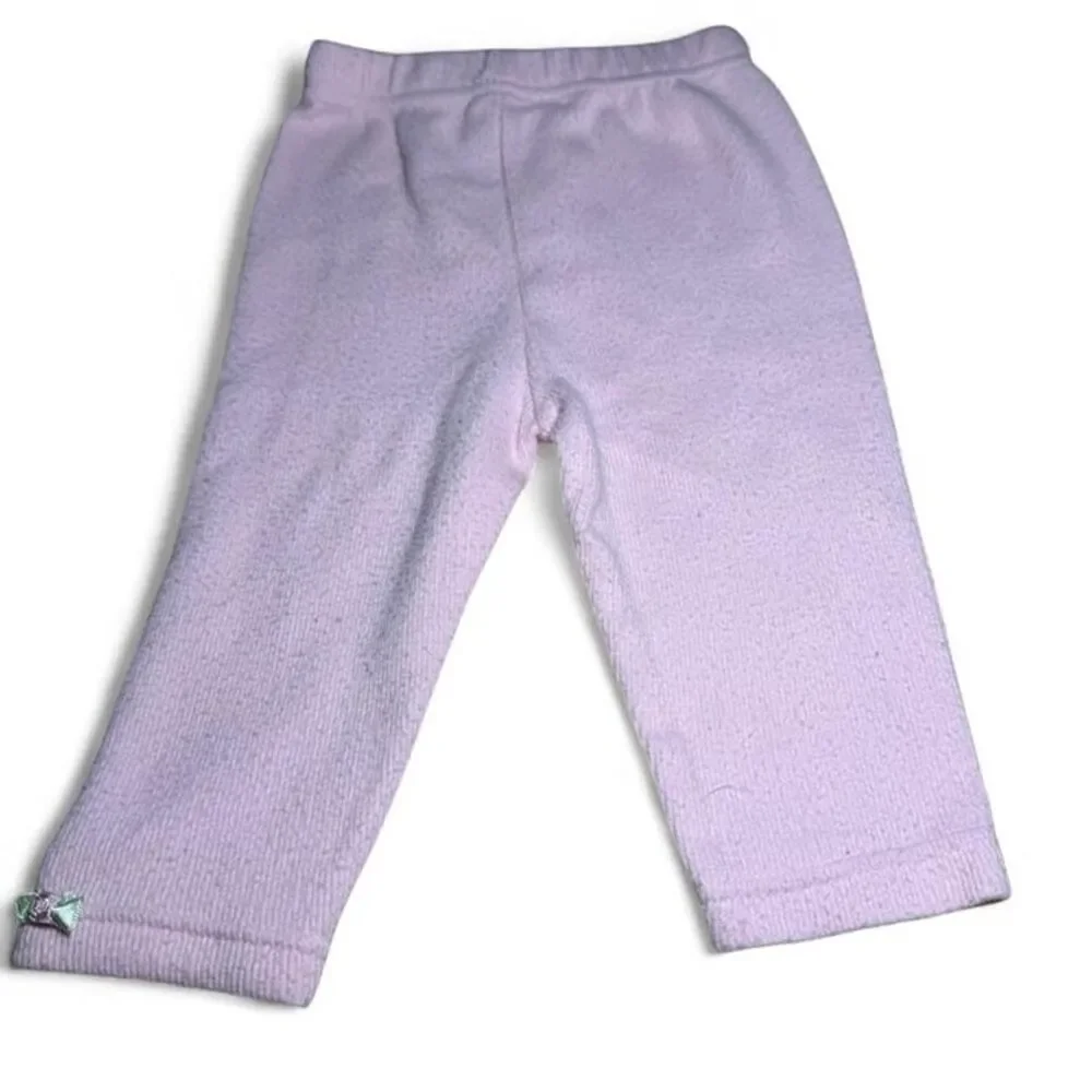 Y2K Kids Play Pink Floral Pant & Shirt Set 12M Two Piece Coordinated Cottagecore